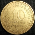 monedas de Europa - Francia -  1968 (Reverso)