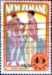 Stamps New Zealand -  Intercambio cr4f 0,50 usd 45 cent. 1992