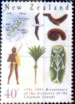 Stamps New Zealand -  Intercambio crxf 0,55 usd 40 cent. 1991