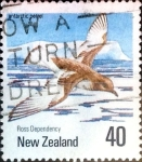 Stamps New Zealand -  Intercambio aexa 0,60 usd 40 cent. 1990