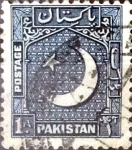 Sellos de Asia - Pakist�n -  Intercambio 0,65 usd 1 A. 1950