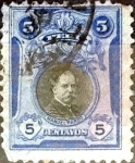 Sellos de America - Per� -  Intercambio 0,20 usd 5 cent. 1918