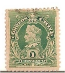 Stamps : America : Chile :  NAPOLEONES 1c.