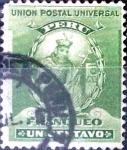Sellos de America - Per� -  Intercambio 0,20 usd 1 cent. 1898