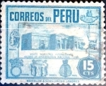 Stamps : America : Peru :  Intercambio 0,20 usd 15 cent. 1949