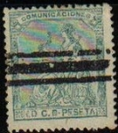 Stamps Spain -  ESPAÑA 1873 133 Sello I República  Alegoría España 10c Usado