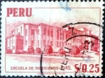 Stamps Peru -  Intercambio 0,20 usd 25 cent. 1952