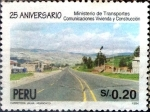 Stamps Peru -  Intercambio dm1g3 0,25 usd 20 cent. 1995