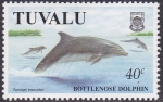 Sellos del Mundo : Oceania : Tuvalu : Delfin