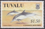 Sellos del Mundo : Oceania : Tuvalu : Delfin