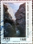 Stamps Peru -  Intercambio dm1g 0,20 usd 6 intis 1987