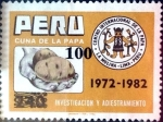 Stamps Peru -  Intercambio dm1g 1,25 usd 100 sobre 240 soles 1983