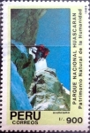 Stamps Peru -  Intercambio dm1g 0,45 usd 900 intis 1990