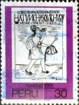 Stamps Peru -  Intercambio dm1g3 1,00 usd 30 soles 1981