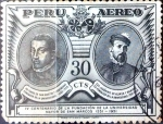 Stamps Peru -  Intercambio dm1g3 0,45 usd 30 cent. 1951