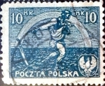 Stamps Poland -  Intercambio 0,20 usd 10 g. 1921