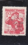 Stamps : Europe : Austria :  traje regional austriaco