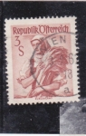 Stamps : Europe : Austria :  traje regional austriaco