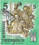 Stamps : Europe : Austria :  abadia y monasterio de Almont