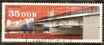 Stamps Germany -  Puente de Magdeburgo(DDR).