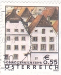 Sellos de Europa - Austria -  casas típicas