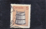 Sellos de America - Canad -  cubo de madera