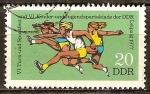 Sellos de Europa - Alemania -  VI.Torneo de Gimnasia y Festival de Deportes de la RDA en Leipzig 1977(DDR).
