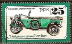 Stamps Germany -  Museo del Transporte de Dresde,Phänomobil triciclo cesta 1924(DDR).