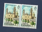 Stamps Spain -  Hispanidad -  La Catedral - Montevideo