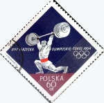 Stamps Poland -  Intercambio cxrf3 0,20 usd 60 g. 1964