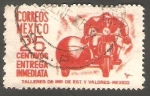Stamps Mexico -  Motocicleta
