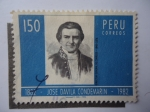 Stamps Peru -  José Dávila Condemarín-1799-1882-Director General de Correos.