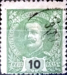 Sellos de Europa - Portugal -  Intercambio 0,25 usd 10 r. 1895