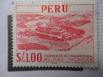 Stamps Peru -  Fortaleza de Paramonga-Ruinas Incaicas.