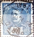Stamps Portugal -  Intercambio 0,40 usd 100 r. 1895