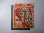 Sellos del Mundo : America : Per : El Perú Tiene la Red de Carreteras de mayor altura en el Mundo-1920-1936.