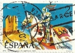 Stamps Spain -  UNIFORMES MILITARES. Nº2 GUARDIA VIEJA DE CASTILLA. EDIFIL 2140