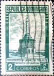 Stamps Dominican Republic -  Intercambio 0,20 usd 2 cent. 1954