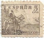 Stamps : Europe : Spain :  CIFRAS Y EL CID. EL CID, VALOR FACIAL 5 Cts. EDIFIL 916
