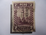 Stamps Peru -  Pro Desocupados - Ley 8310 - Monumento 2 de Mayo.