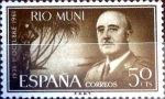 Stamps Spain -  Intercambio jxi 0,25 usd 50 cent. 1961