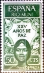 Stamps Spain -  Intercambio jxi 0,25 usd 50 cent. 1964