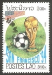 Sellos de Asia - Laos -   Mundial de fútbol San Francisco 94