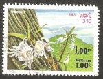 Stamps Laos -  Flor