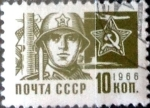 Stamps : Europe : Russia :  Intercambio agm2 0,20 usd 10 k. 1966