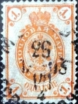 Stamps : Europe : Russia :  Intercambio 0,50 usd 1 k. 1889