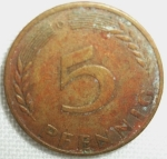 monedas de Europa - Alemania -  1950 (Reverso)