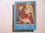 Stamps : America : Ecuador :  Un Año del retorno a la Democracia-Agosto 19779-1980