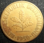 monedas de Europa - Alemania -  1950 (Anverso)