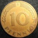monedas de Europa - Alemania -  1950 (Reverso)